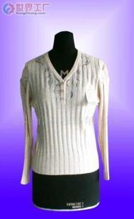 批發(fā)V領(lǐng)中高檔女式羊絨衫、羊毛衫與針織衫，優(yōu)質(zhì)貨源盡在世界工廠網(wǎng)